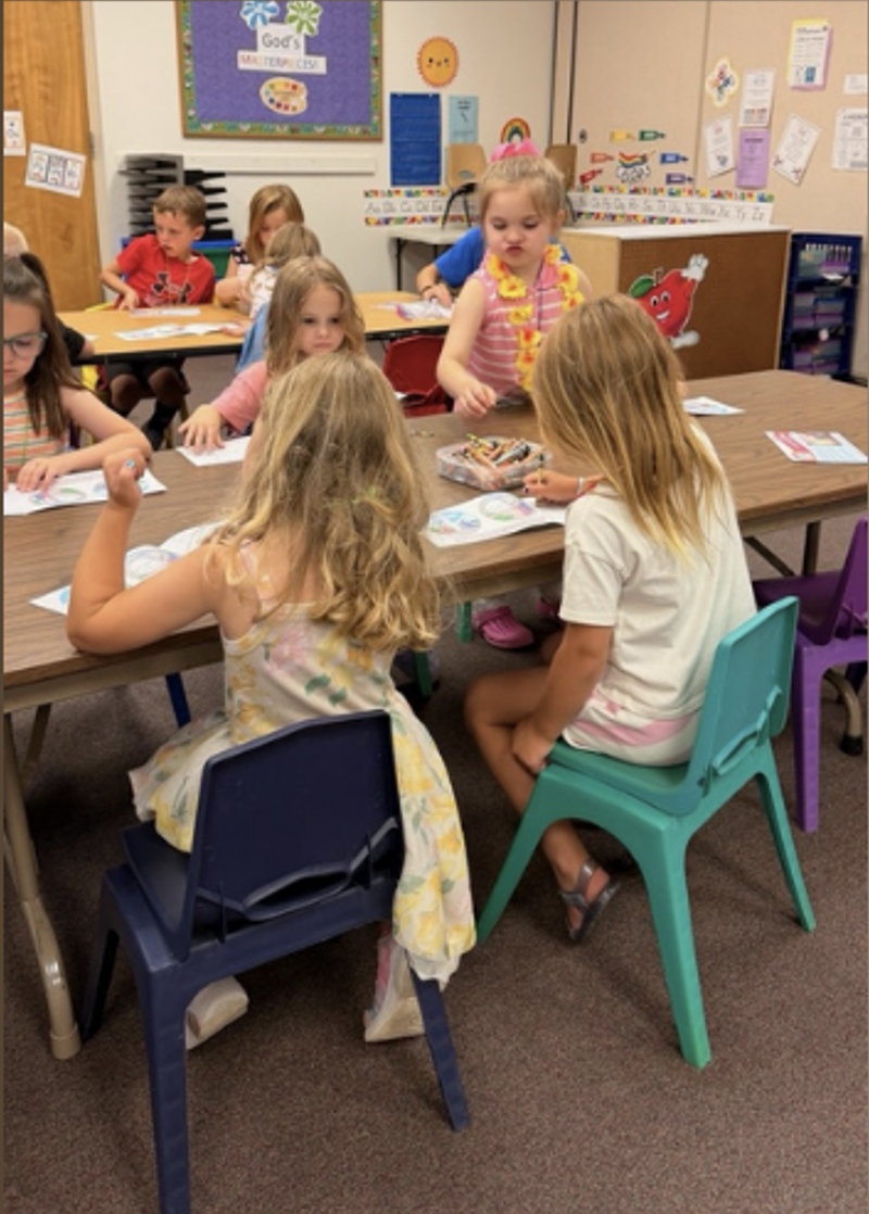 Children participating in Faith Formation at Trinity Auburn